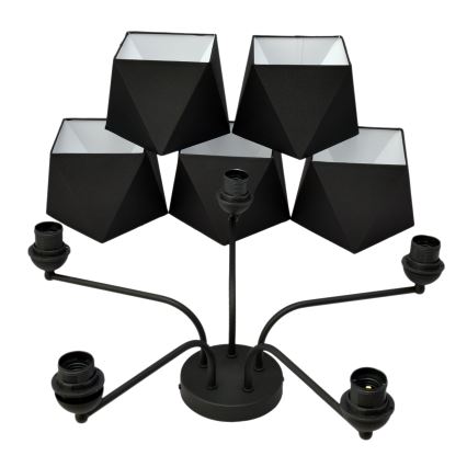 Lustr ADAMANT 5xE27/15W/230V černá