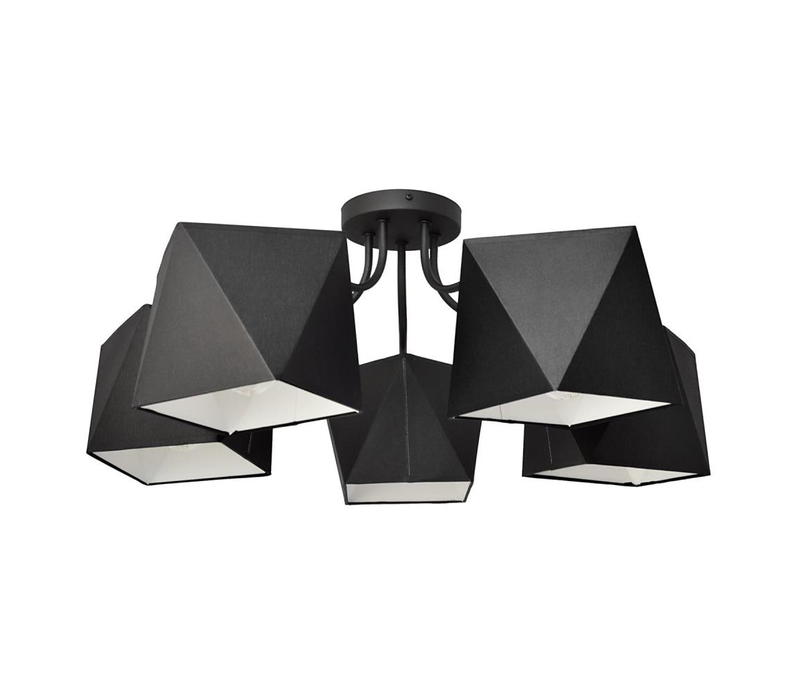 Helam Lustr ADAMANT 5xE27/60W/230V černá HE0475
