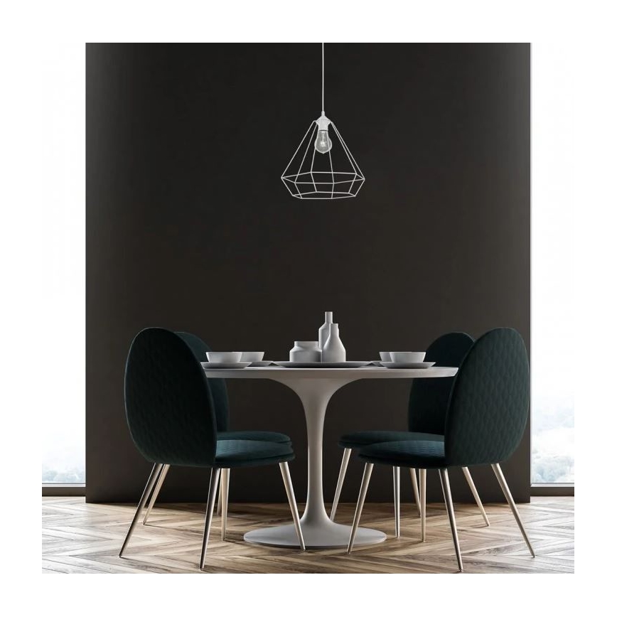 Lustr ALMA 1xE27/60W/230V bílá