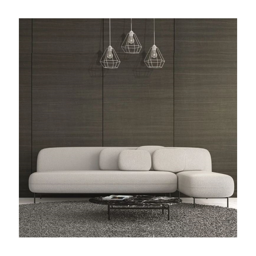 Lustr ALMA 3xE27/60W/230V bílá