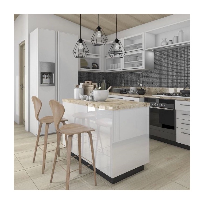 Lustr ALMA 3xE27/60W/230V černá