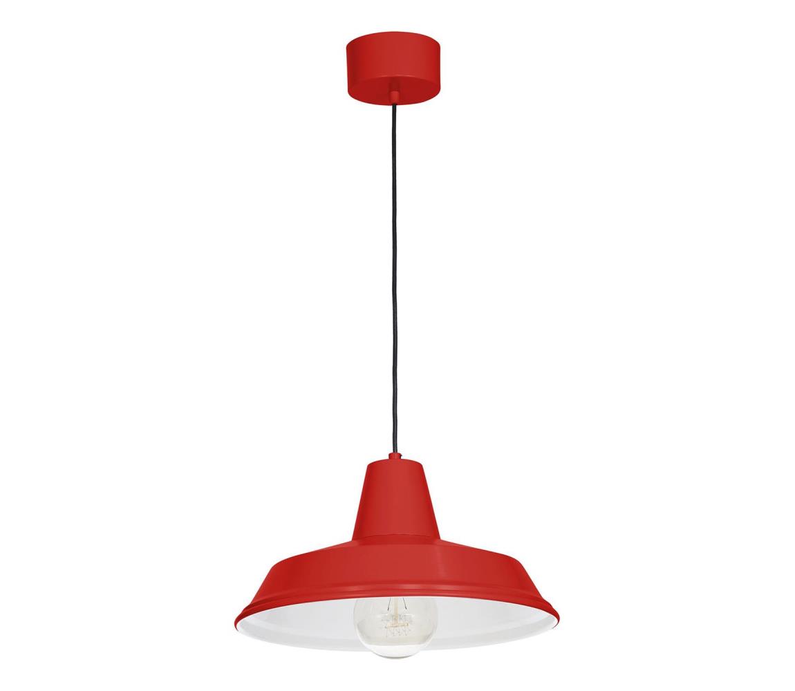 Luminex Lustr CLASS 1xE27/60W/230V červená LU4030