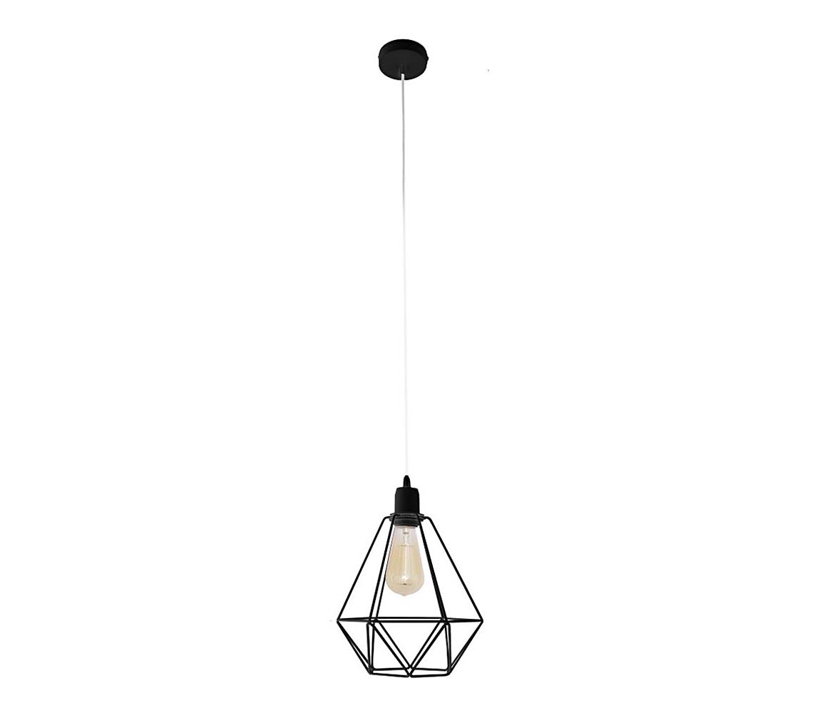 Helam Lustr KARO 1xE27/60W/230V černá HE0420