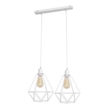 Lustr KARO 2xE27/15W/230V bílá
