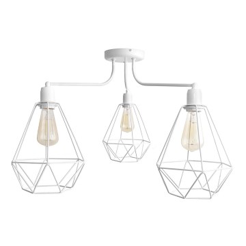 Lustr KARO 3xE27/15W/230V bílá