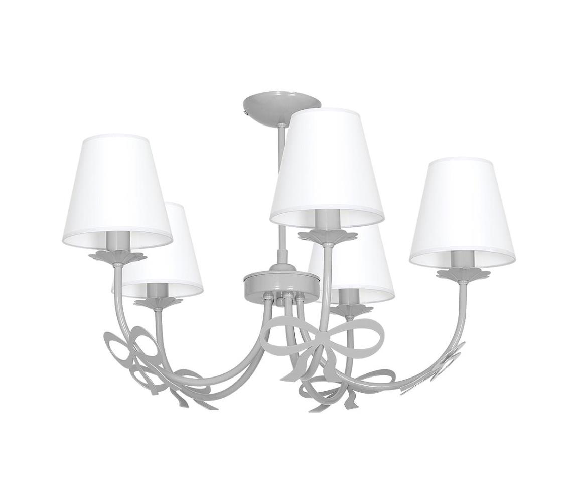 Milagro Lustr KOKARDKA 5xE14/60W/230V šedá DE9844