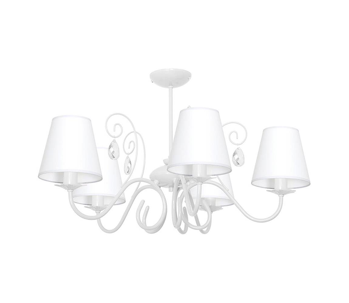Milagro Lustr LAURA 5xE14/60W/230V bílá LU7943