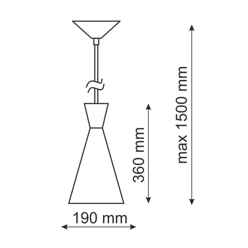 Lustr MODERN 1C 1xE27/20W/230V