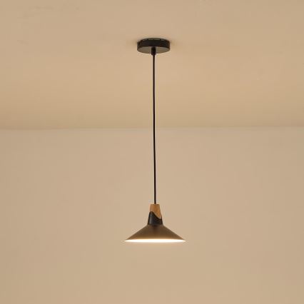 Lustr na lanku 1xE27/15W/230V černá