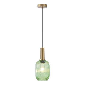 Lustr na lanku 1xE27/15W/230V zelená