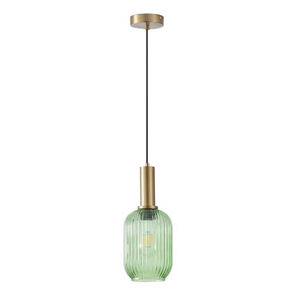 Lustr na lanku 1xE27/15W/230V zelená