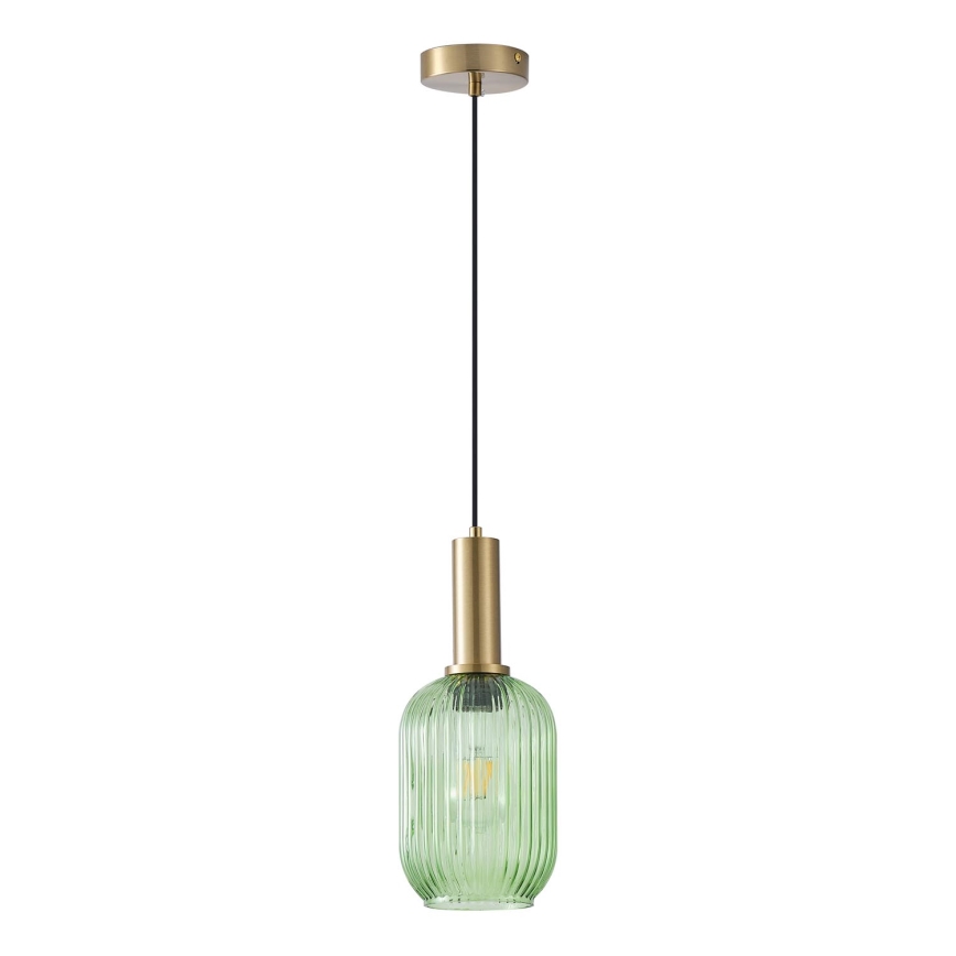 Lustr na lanku 1xE27/15W/230V zelená