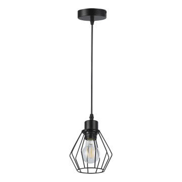 Lustr na lanku 1xE27/35W/230V pr. 18 cm černá