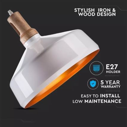 Lustr na lanku 1xE27/60W/230V