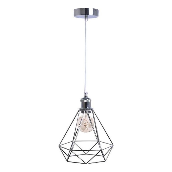 Lustr na lanku 1xE27/60W/230V pr. 22 cm lesklý chrom
