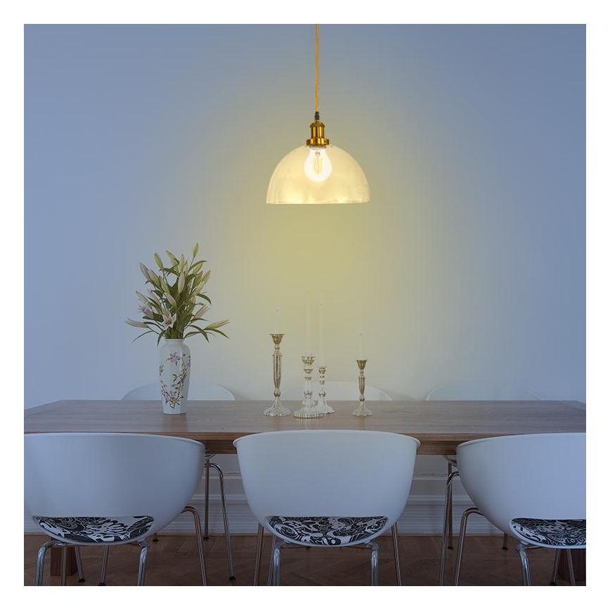 Lustr na lanku 1xE27/60W/230V pr. 30 cm