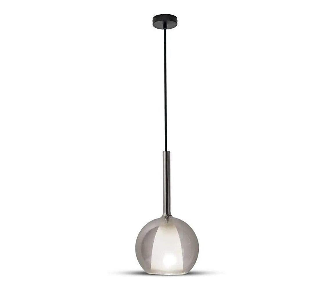 V-Tac Lustr na lanku 1xE27/60W/230V šedá VT1206