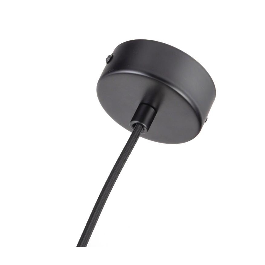 Lustr na lanku 1xGU10/10W/230V jasan/masiv černá