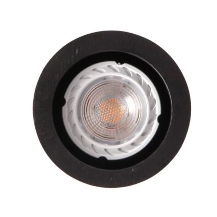 Lustr na lanku 1xGU10/10W/230V jasan/masiv černá