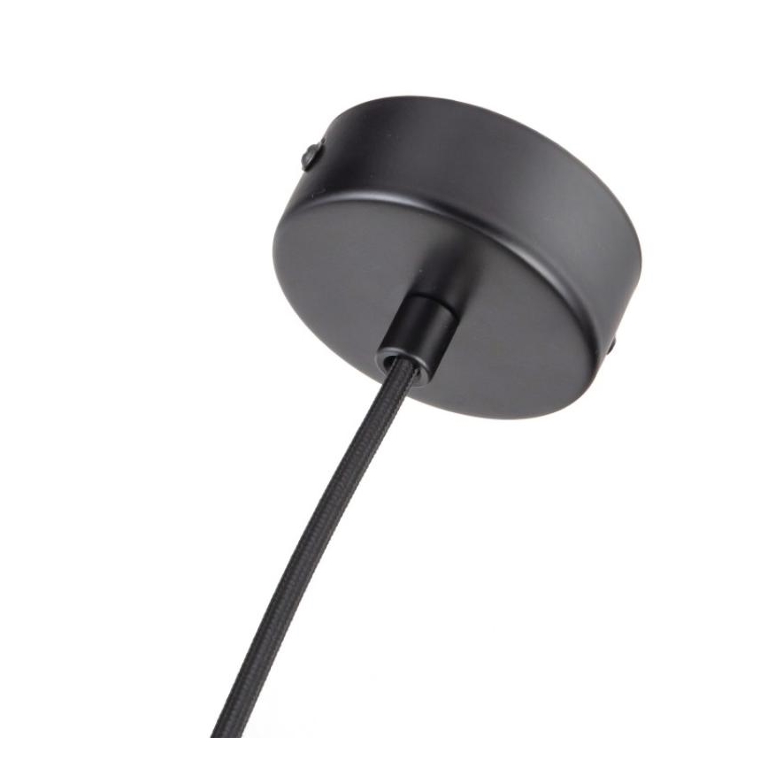 Lustr na lanku 1xGU10/10W/230V jasan/masiv černá