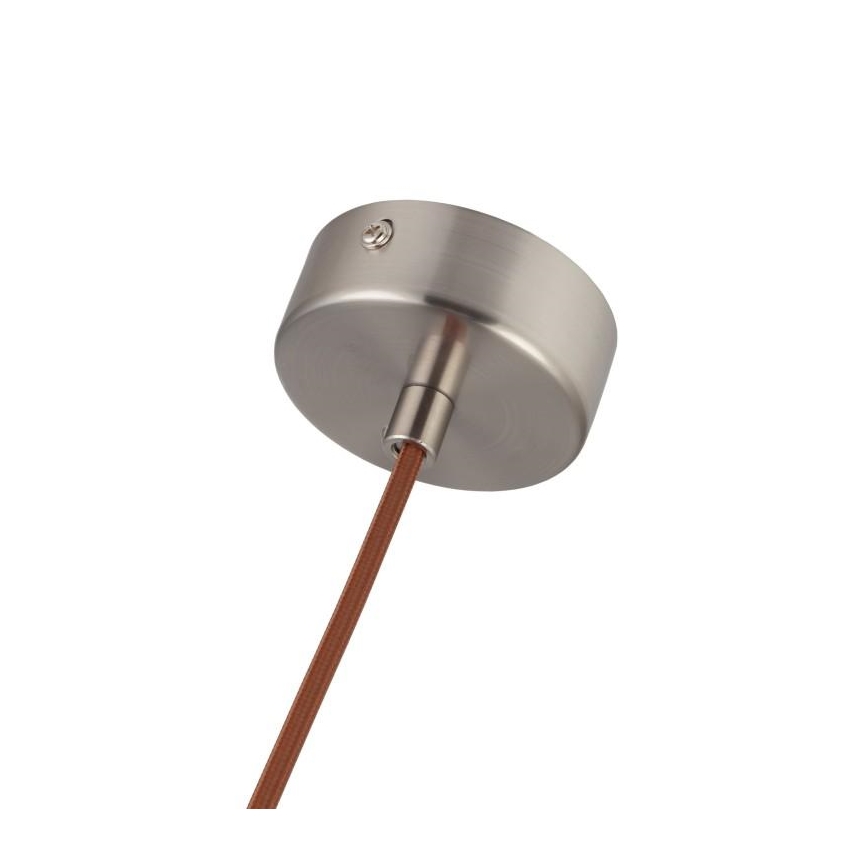 Lustr na lanku 1xGU10/10W/230V jasan/masiv hnědá