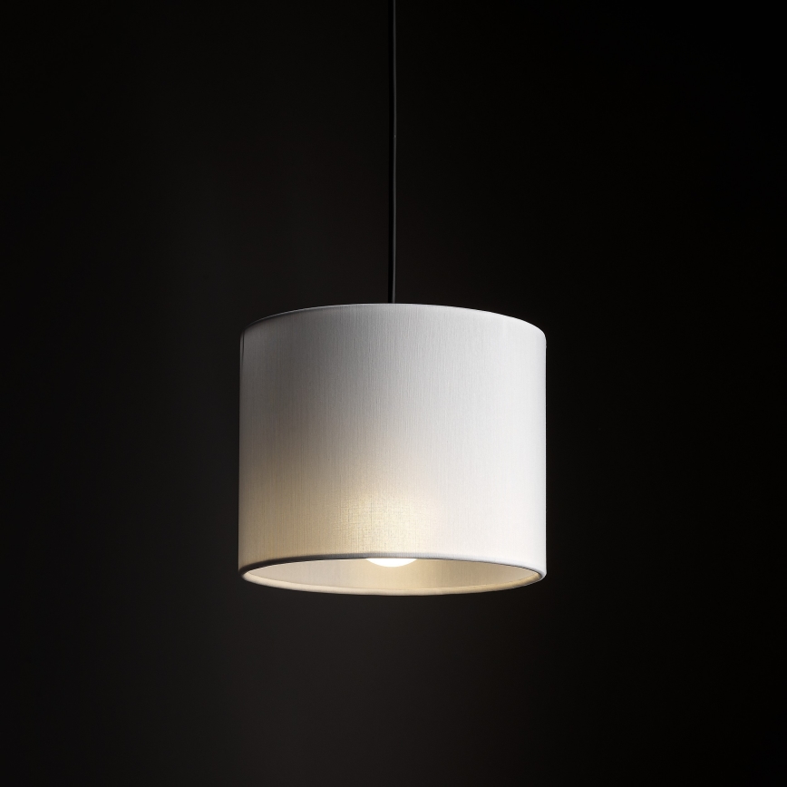 Lustr na lanku do 3-fázového lištového systému TRACER 1xE27/15W/230V pr. 20 cm černá/bílá