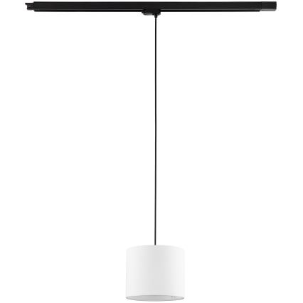Lustr na lanku do 3-fázového lištového systému TRACER 1xE27/15W/230V pr. 20 cm černá/bílá