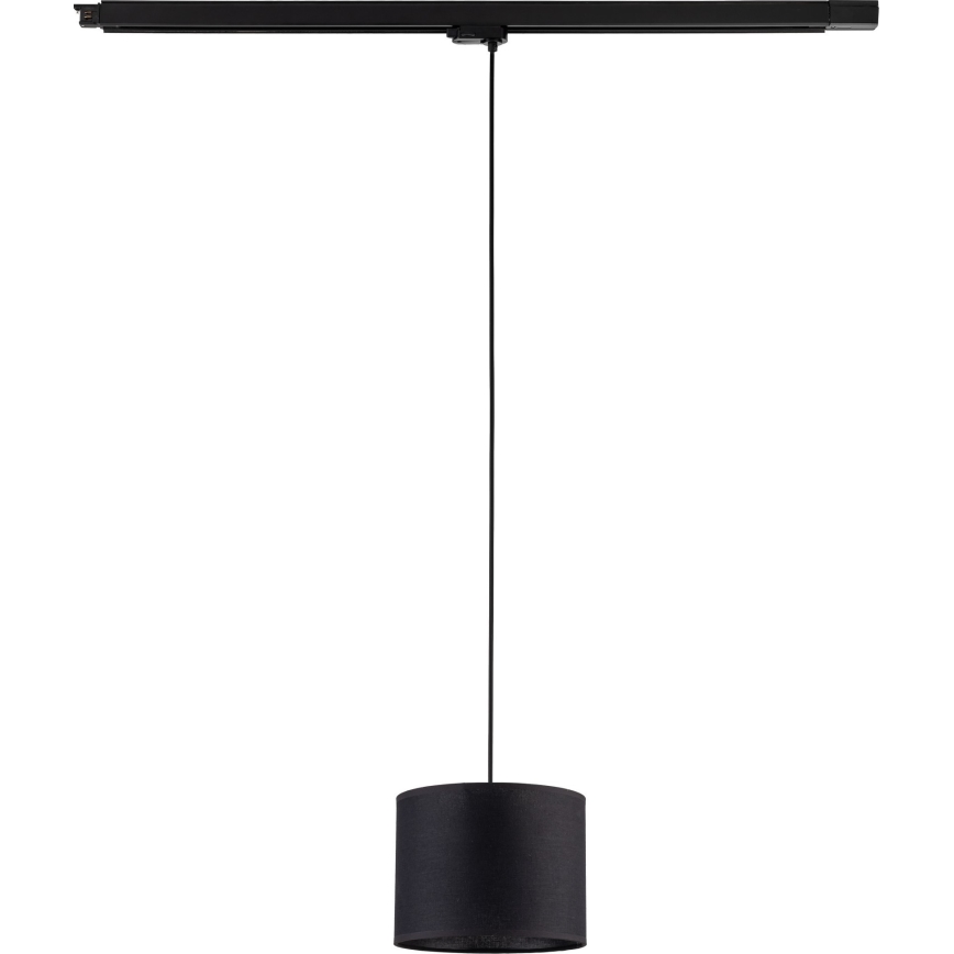 Lustr na lanku do 3-fázového lištového systému TRACER 1xE27/15W/230V pr. 20 cm černá