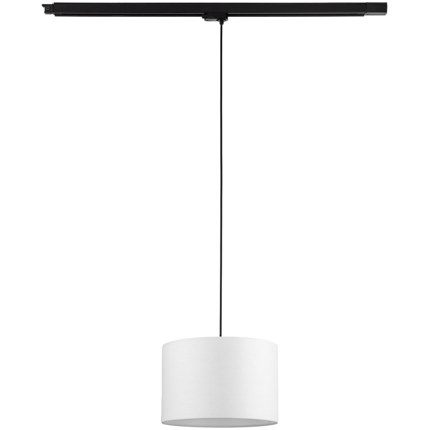Lustr na lanku do 3-fázového lištového systému TRACER 1xE27/15W/230V pr. 30 cm černá/bílá