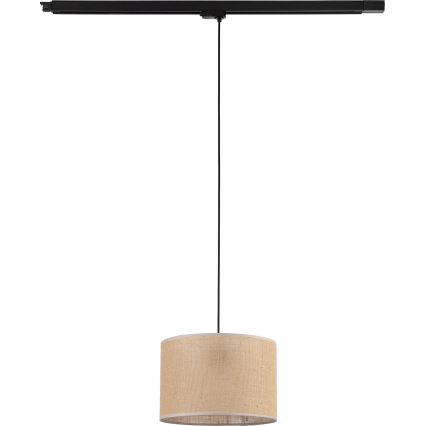 Lustr na lanku do 3-fázového lištového systému TRACER 1xE27/15W/230V pr. 30 cm černá/hnědá