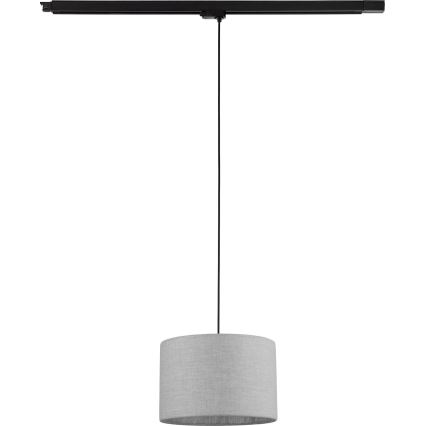 Lustr na lanku do 3-fázového lištového systému TRACER 1xE27/15W/230V pr. 30 cm černá/šedá