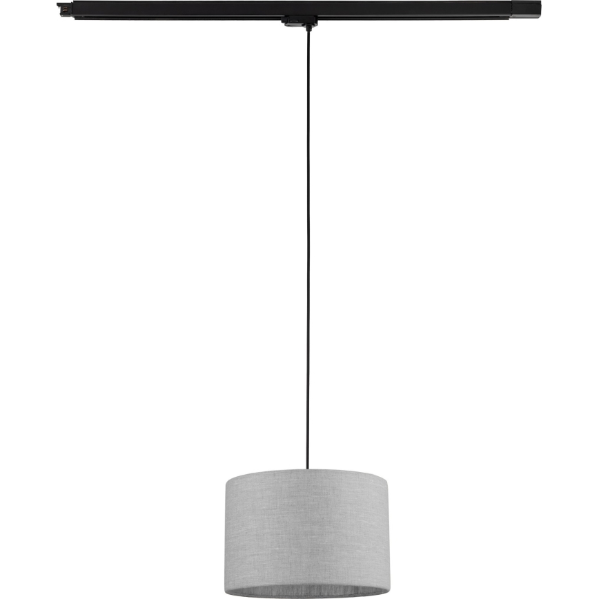 Lustr na lanku do 3-fázového lištového systému TRACER 1xE27/15W/230V pr. 30 cm černá/šedá