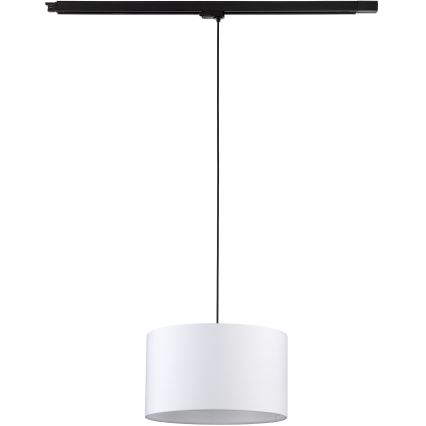 Lustr na lanku do 3-fázového lištového systému TRACER 1xE27/15W/230V pr. 38 cm černá/bílá