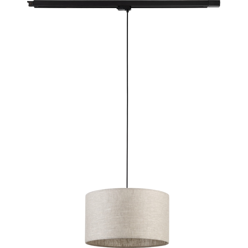 Lustr na lanku do 3-fázového lištového systému TRACER 1xE27/15W/230V pr. 38 cm černá/šedá