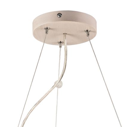 Lustr na lanku 3xE27/60W/230V pr. 47 cm borovice