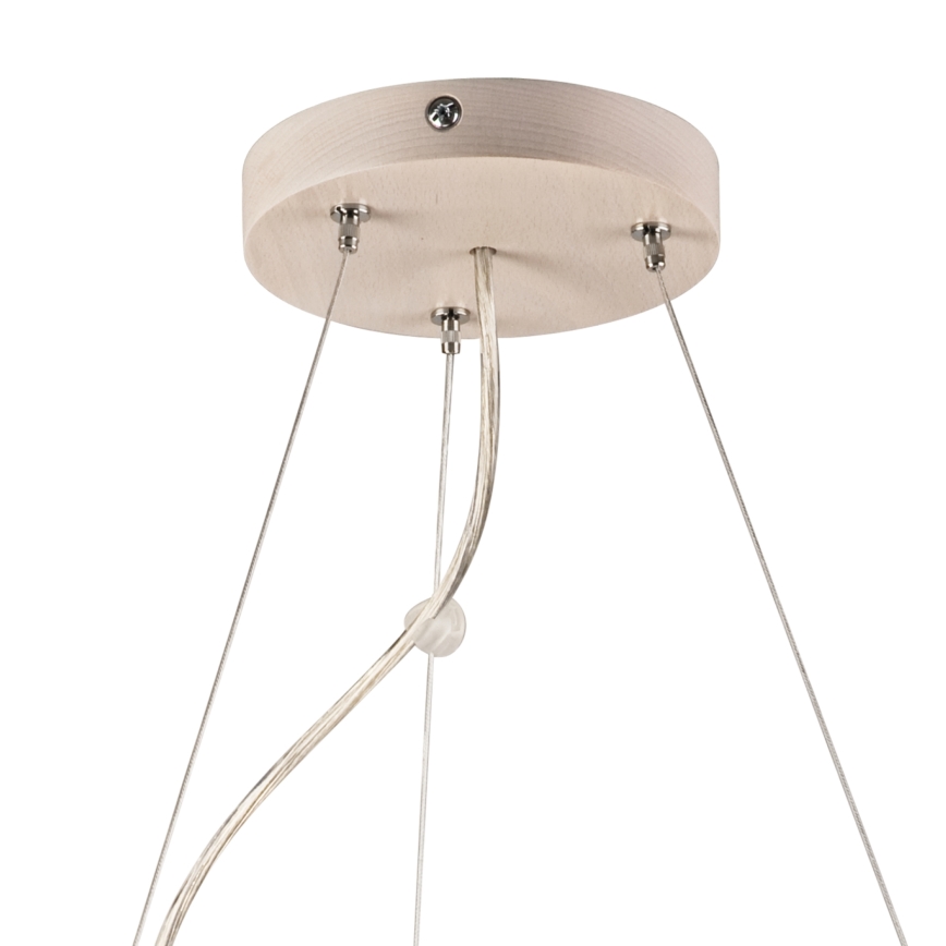 Lustr na lanku 3xE27/60W/230V pr. 47 cm borovice