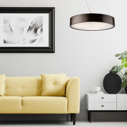 Lustr na lanku 3xE27/60W/230V pr. 47 cm borovice