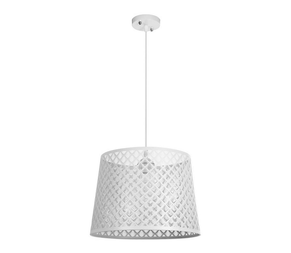 Venti Lustr na lanku ABAZUR 1xE27/60W/230V bílá VE0270
