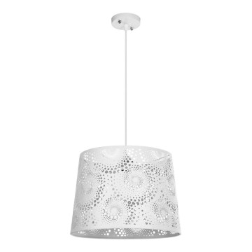 Lustr na lanku ABAZUR 1xE27/60W/230V bílá
