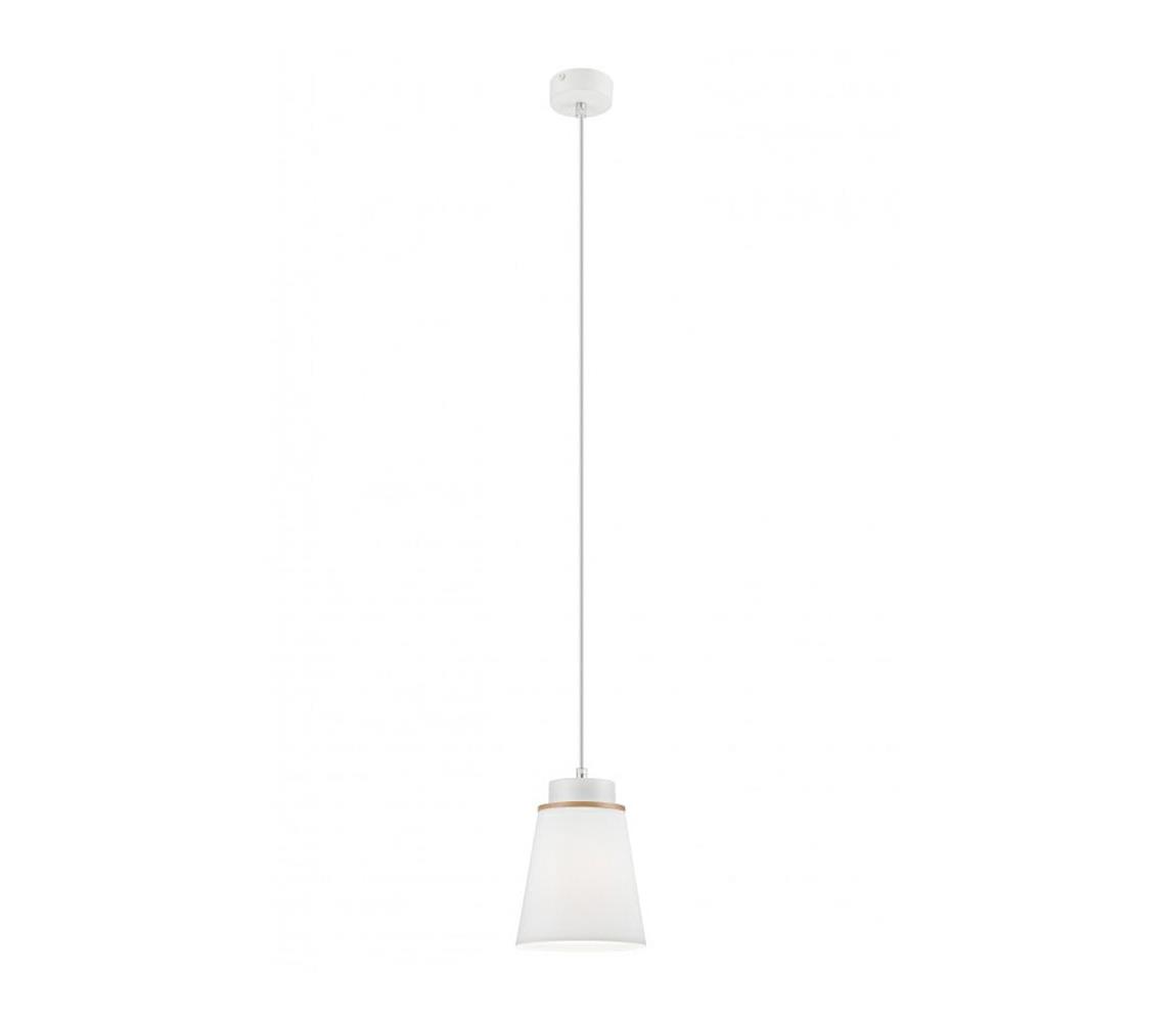 Lamkur Lustr na lanku AGUSTINO 1xE27/60W/230V bílá LA37592