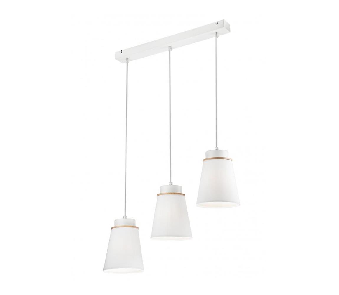 Lamkur Lustr na lanku AGUSTINO 3xE27/60W/230V bílá LA37615