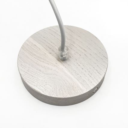 Lustr na lanku AIDA 1xE27/60W/230V pr. 25 cm dub/bílá