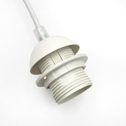 Lustr na lanku AIDA 1xE27/60W/230V pr. 25 cm dub/bílá