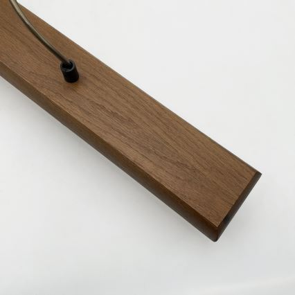Lustr na lanku AIDA 2xE27/15W/230V pr. 35 cm dub/krémová