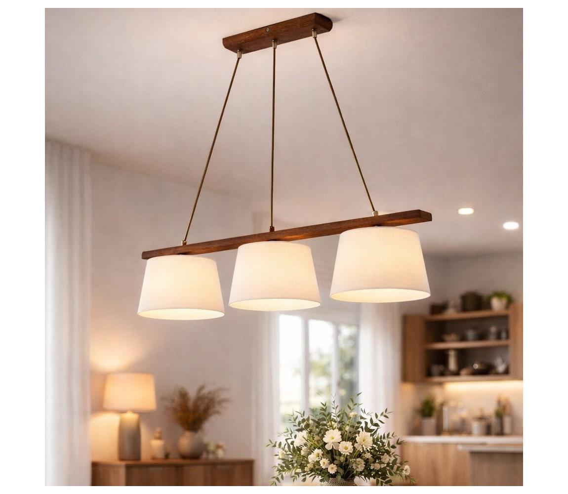 Lamkur Lustr na lanku AIDA 3xE27/60W/230V LA35185