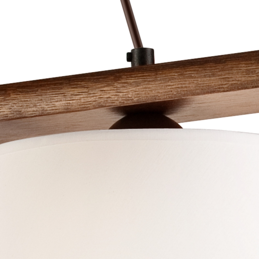 Lustr na lanku AIDA 3xE27/60W/230V ořech - FSC certifikováno
