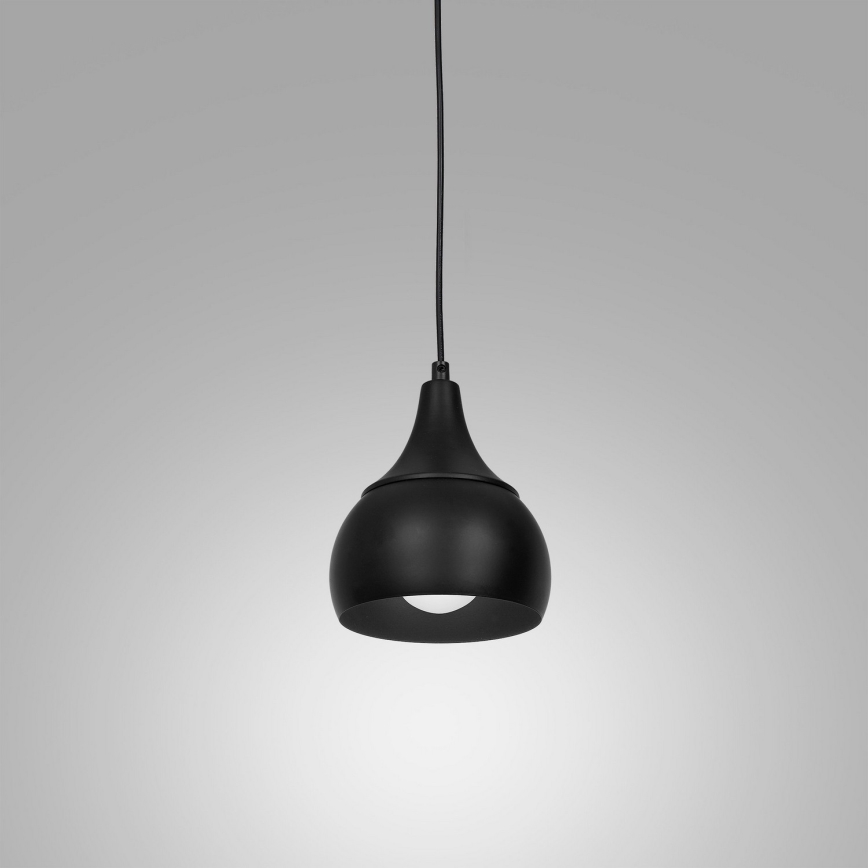 Lustr na lanku AKTAN 1xE27/60W/230V černá