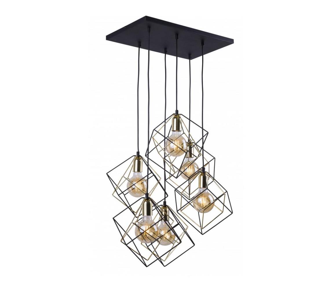 TK Lighting Lustr na lanku ALAMBRE 6xE27/60W/230V TK2779