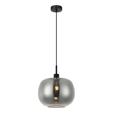 Lustr na lanku ALAN 1xE27/40W/230V kouřová černá
