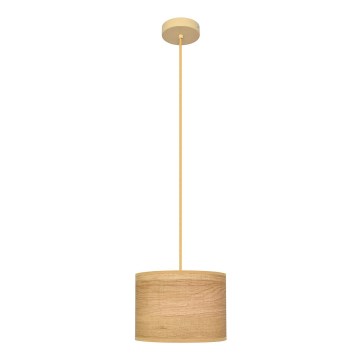 Lustr na lanku ALBA 1xE27/15W/230V pr. 20 cm hnědá